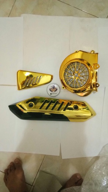 Tutup kipas plus tutup knalpot beat fi esp beat street beat pop scoopy esp vario 110 esp new gold