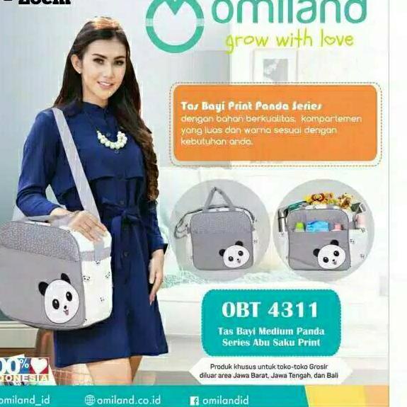 ➹ Original Omiland Tas Bayi Panda Series ◊