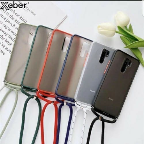 [ Samsung A01 / A01 Core / A02 / A02S ] Case Gingle Soft Matte Cover Case + Tali Gantungan