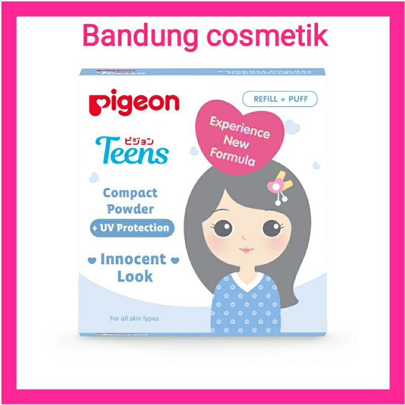 PIGEON Teens refil Compact Powder + UV Protection Bedak Padat Remaja - 14gr