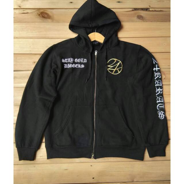 Zipper hoodie 24 karats
