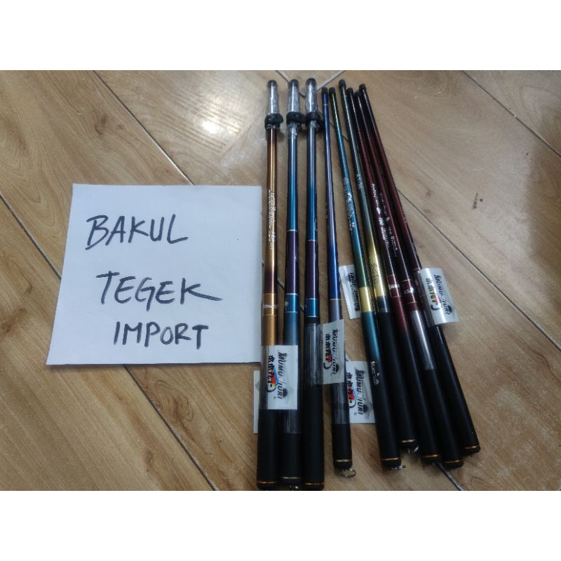 tegek impor mumujiuri speck microfishing tanago medium lentur ringan