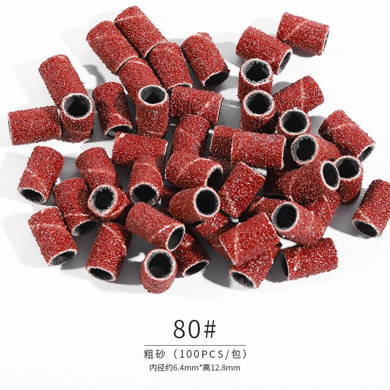 100pcs SANDING BAND / GRINDING WHEEL NAIL ART / MESIN DRILL GRINDING MANICURE  PEDICURE