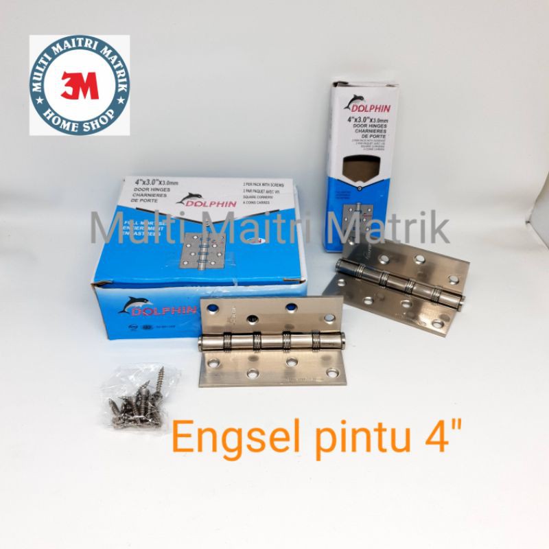 Engsel pintu 4inch Dolphin / engsel jendela 4inch
