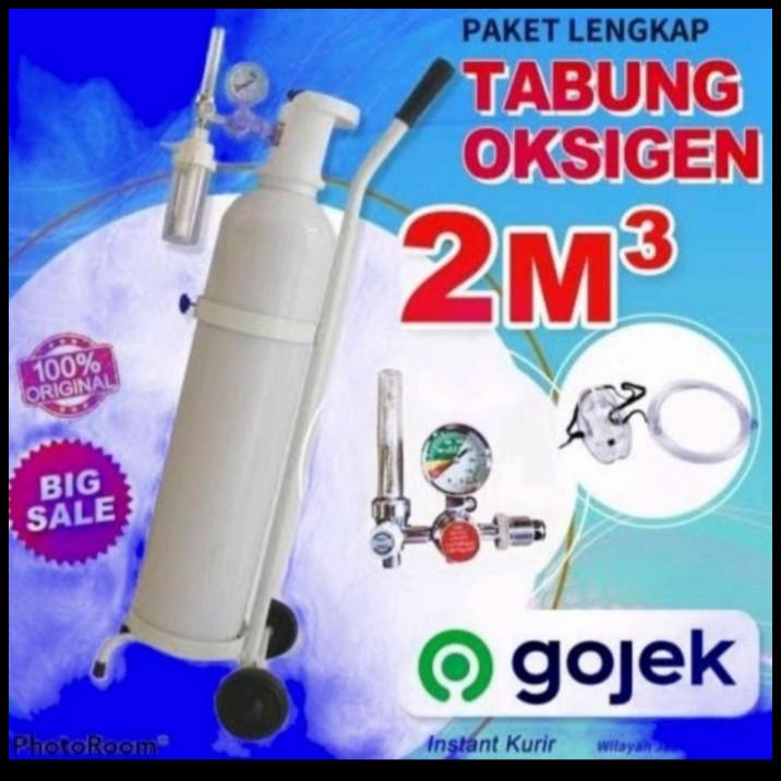 Tabung Oksigen / Tabung Oksigen 2M3 Lengkap / Tabung Oxygen Set 3 In 1