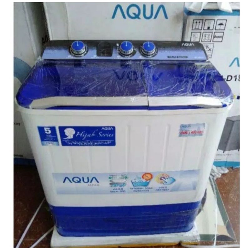 mesin cuci Aqua 10 kg qw 1080xt 2 tabung murmer
