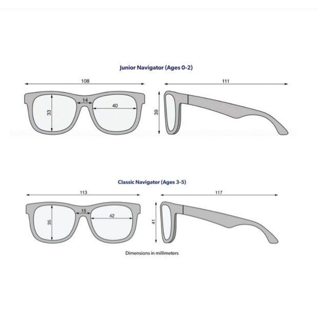 Babiators Navigator Kacamata Hitam Sunglasses Anak - Berjemur Sunbathe Jemur Sunnies Baby Kids Bayi