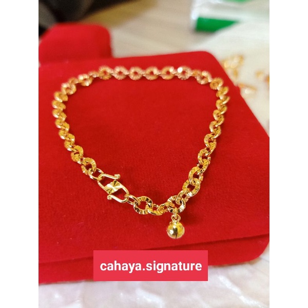 GELANG RANTAI PERAK 925 ROSE GOLD