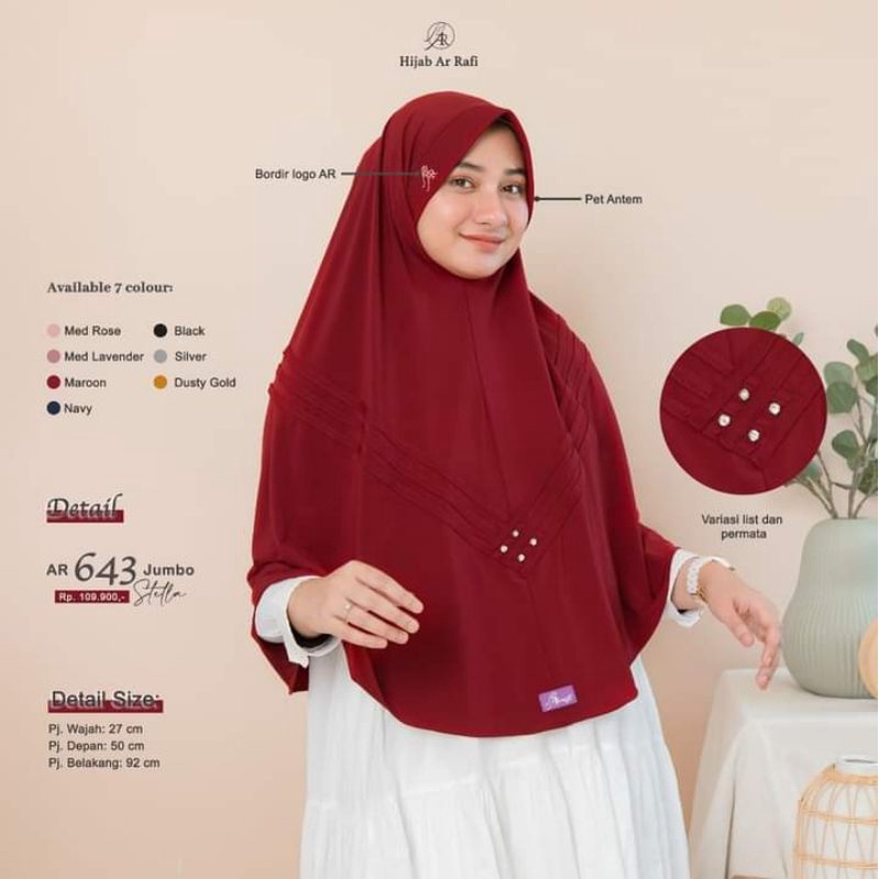 Best Seller Hijab Jilbab Jumbo Arrafi AR 643