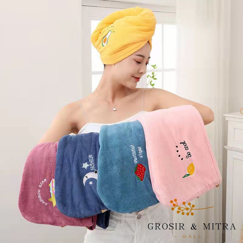 Handuk Dewasa Turban Handuk Anak Unisex Handuk Kepala Handuk Keramas Hairtowel Bahan Lembut Perawatan Rambut Bahan Microfiber Lembut Halus Nyaman Daya Serap Tinggi Mudah Digunakan Handuk Salon Perlengkapan Kamar Mandi Make Up Hairtowel Animal