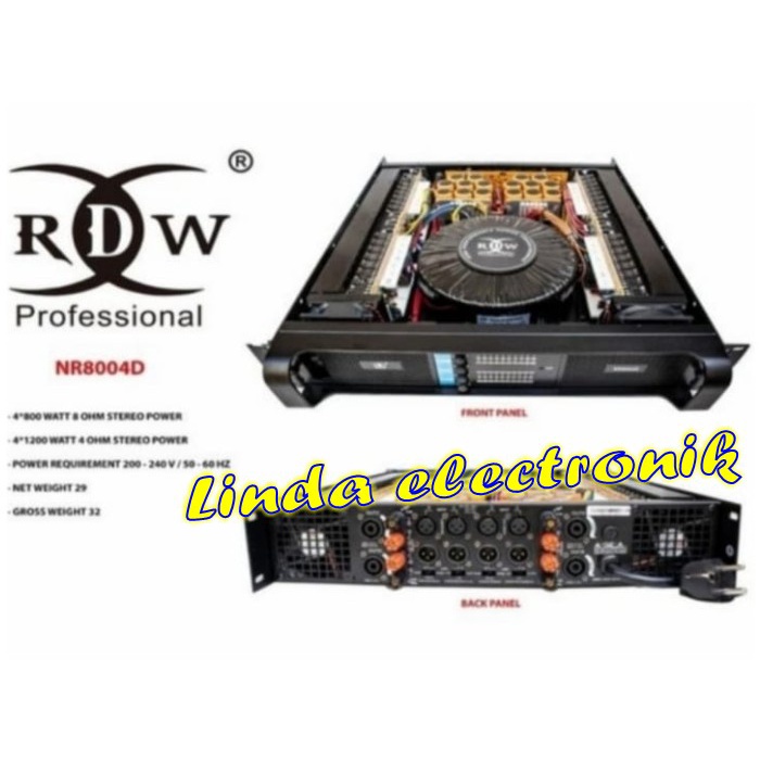 power rdw nr8004d rdw nr 8004d rdw nr800 4d 4 channel