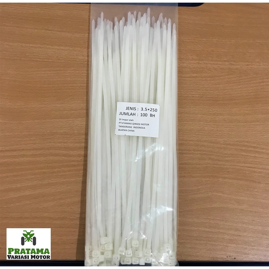 

Tali Ties Putih 3,5 x 250mm