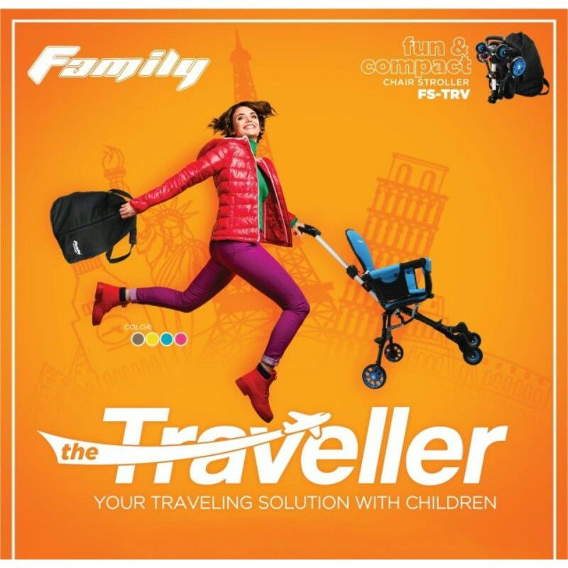 Chair Stroller Kursi dorong Family Traveller Exotic Traveller Cabin Kabin stroller
