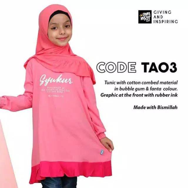 Tunik Anak Muslimah by Ammarkids - Tunik Anak Ammar kids