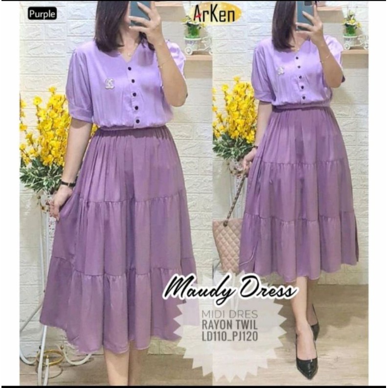 MAUDY DRESS - DASTER RAYON BUSUI