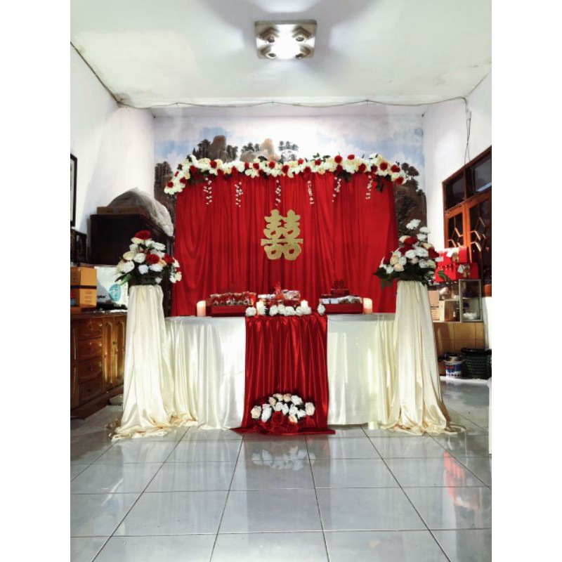 kain dekorasi kain backdrop kain habutei kain habutai meteran kain dekorasi meteran