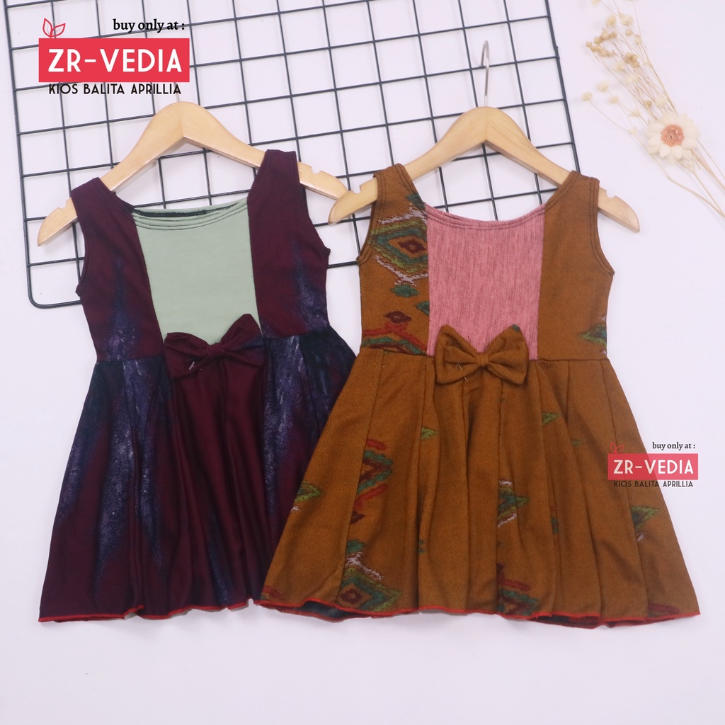 (BATIK) Dress Clairine Bayi - 3 Tahun / Baju Fashion Pesta Baju Adem Harian Formal Anak Perempuan