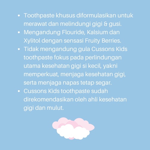 Cussons Kids Toothpaste 45gr/Pasta Gigi Anak/Odol Anak