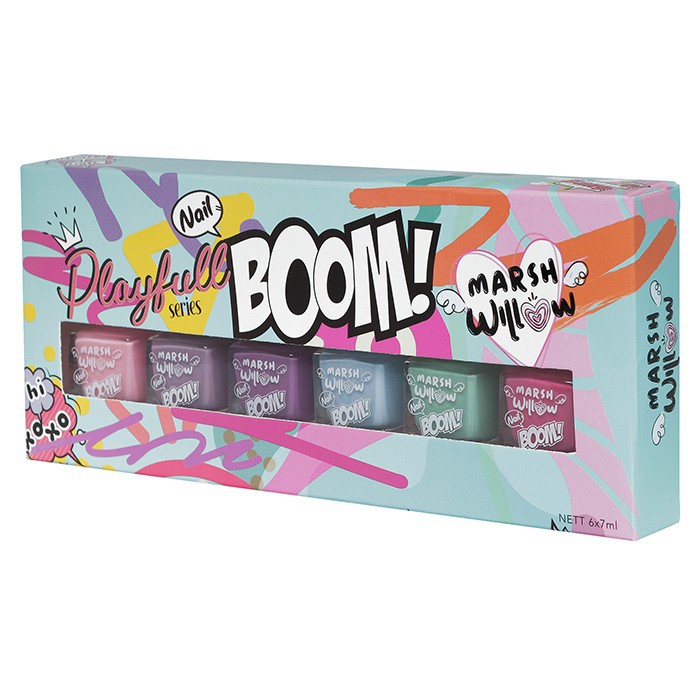 (BPOM) Marshwillow Nail boom nail polis Series (set) by Natasha Wilona - Kutek / TOP COAT MW