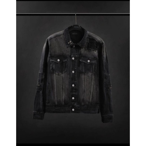 JAKET RUCAS JADE BLACK BIKER DENIM