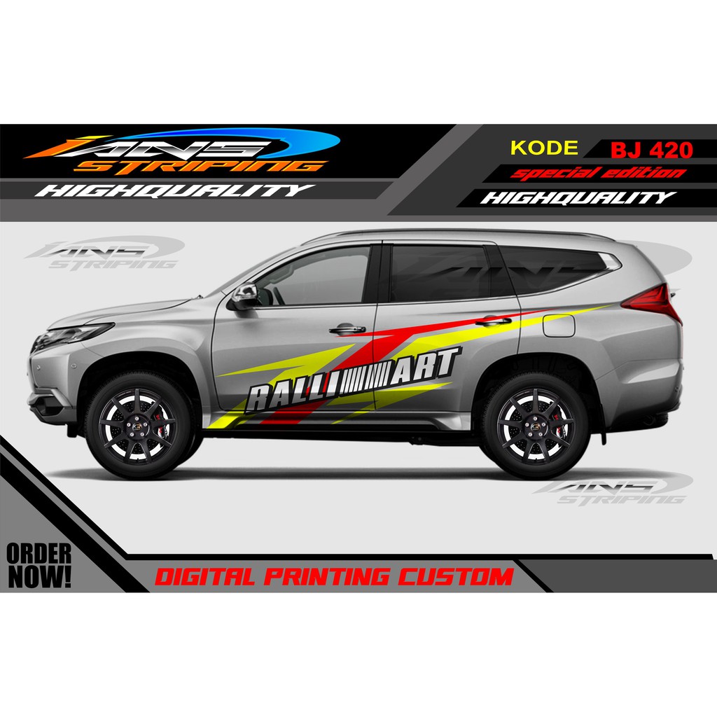 STICKER MOBIL PAJERO, FORTUNER / VARIASI STIKER MOBIL PAJERO, FORTUNER / STIKER MOBIL