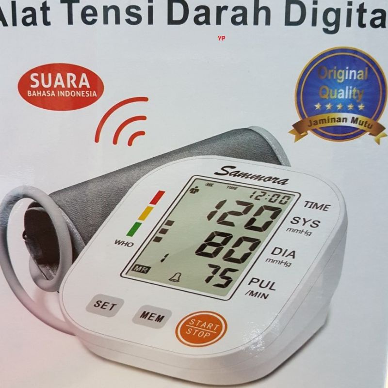 Sammora Alat Tensi Digital Original - Tensimeter Lengan Sammora Fitur Suara New Produk