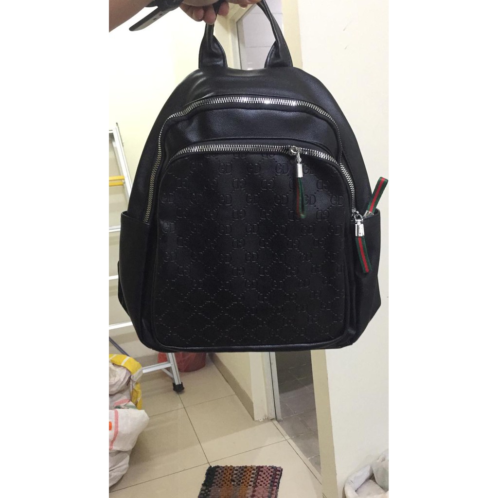 JK 602 1KG MUAT 2PCS TAS RANSEL FASHION WANITA IMPORT BAG BACKPACK Y9921 E855