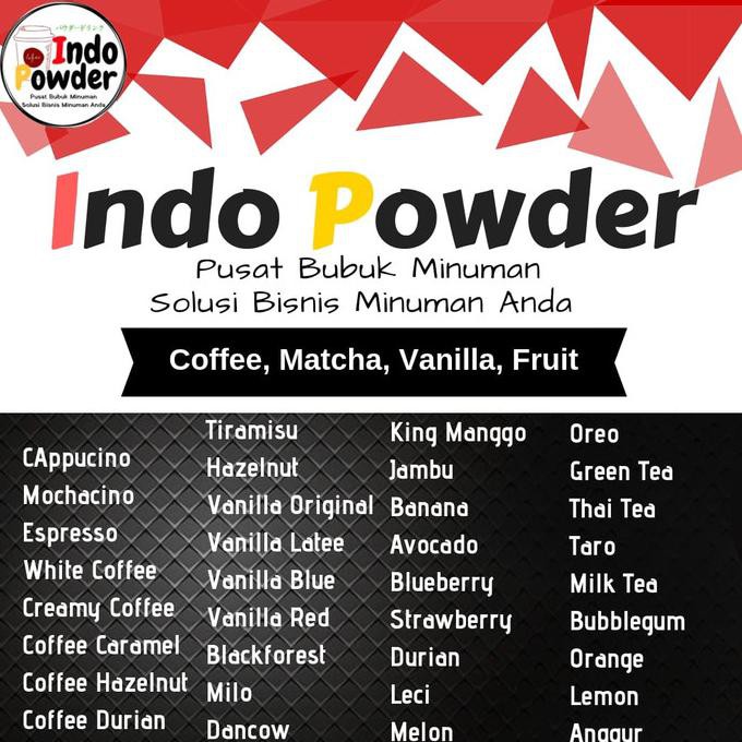

'' TERBARU'' BUBUK MINUMAN / POWDER MINUMAN PREMIUM SEMUA RASA 1KG ''TERMURAH''