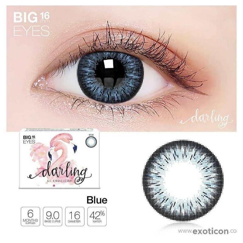 SOFTLENS DARLING BIG EYES. NORMAL/MINUS (s.d -6.00) MADE IN KOREA