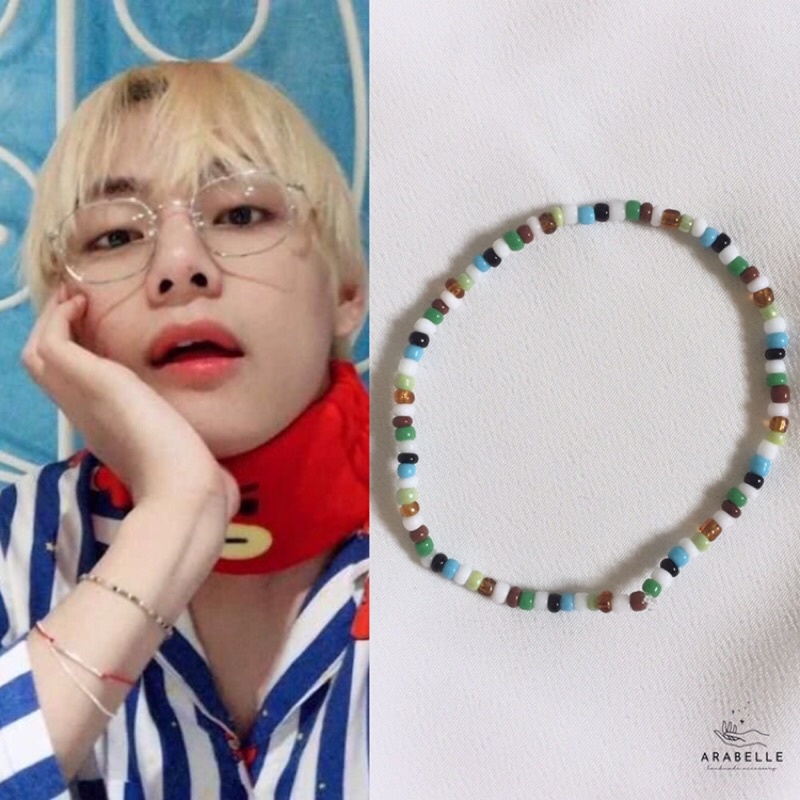 beads bracelet / gelang manik Kpop Idol Taehyung, V BTS inspired