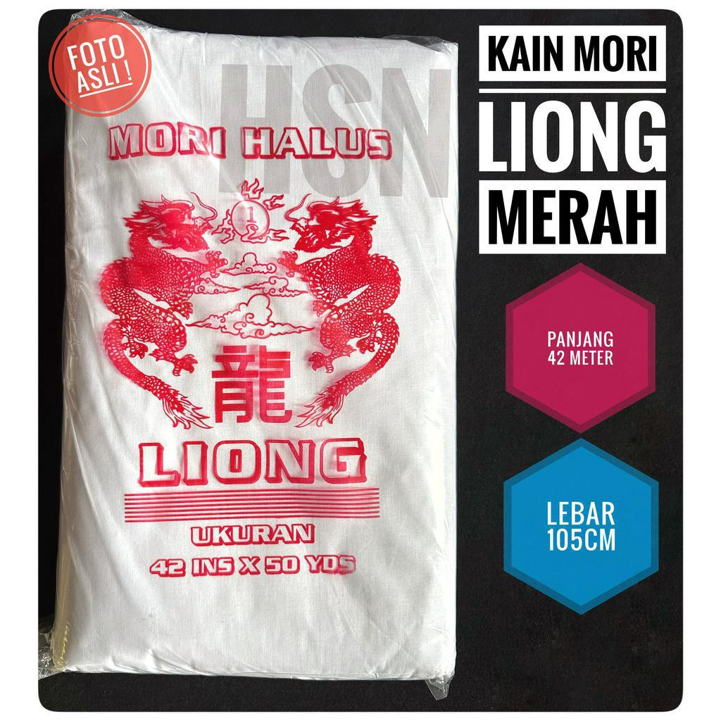 kain mori liong merah