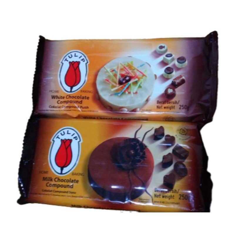 

Tulip chocolate compound/coklat batang milk 250gr