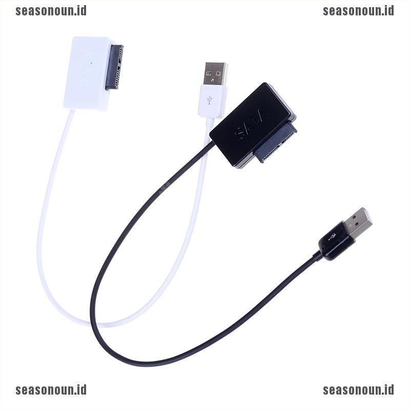 (sea) Kabel Konverter USB Ke 13Pin Slim SATA / IDE Untuk CD / DVD Rom Optik