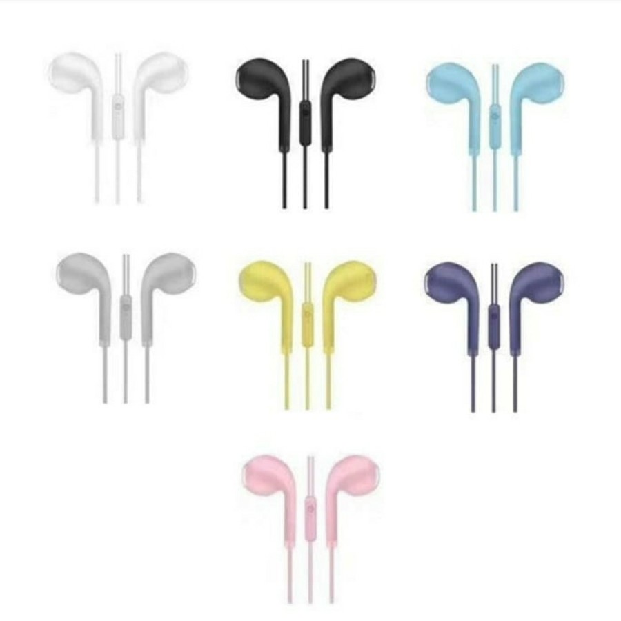 HANSFREE WARNA WARNI JACK 3.5 - HEADSET MACARON EXTRA BASS U19 - FA