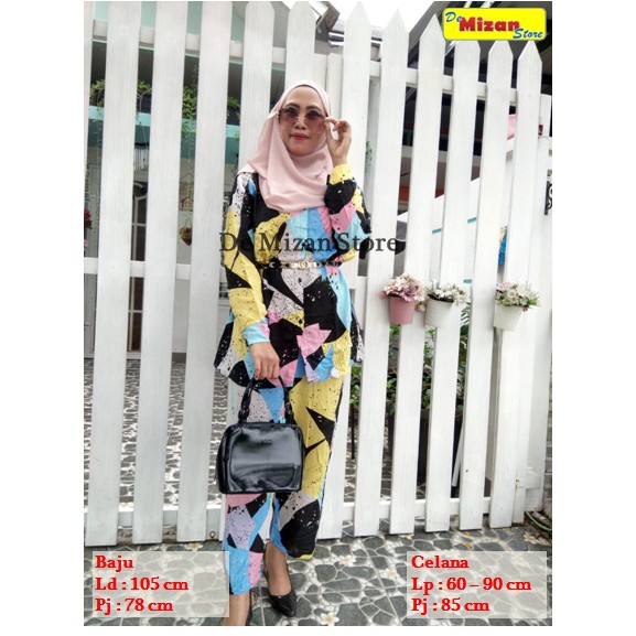 Setelan Nagita Rayon / Setelan celana rayon / setelan celana kekinian / setcel viral / piyama rayon