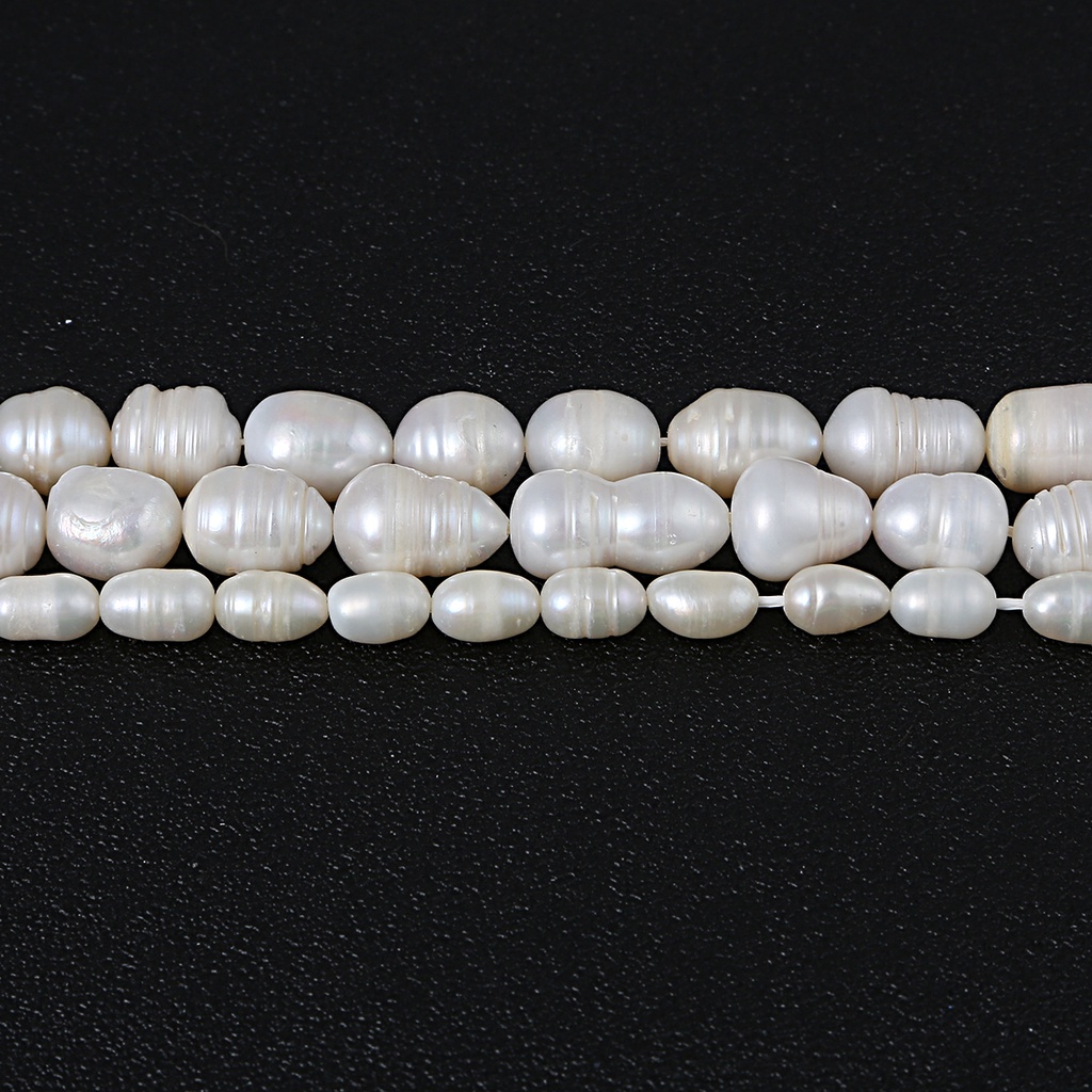 35.5CM Natural Freshwater White Pearl Round Beads,Loose Pearl Beads  5-13mm Untuk Aksesoris Pembuatan Perhiasan Liontin DIY