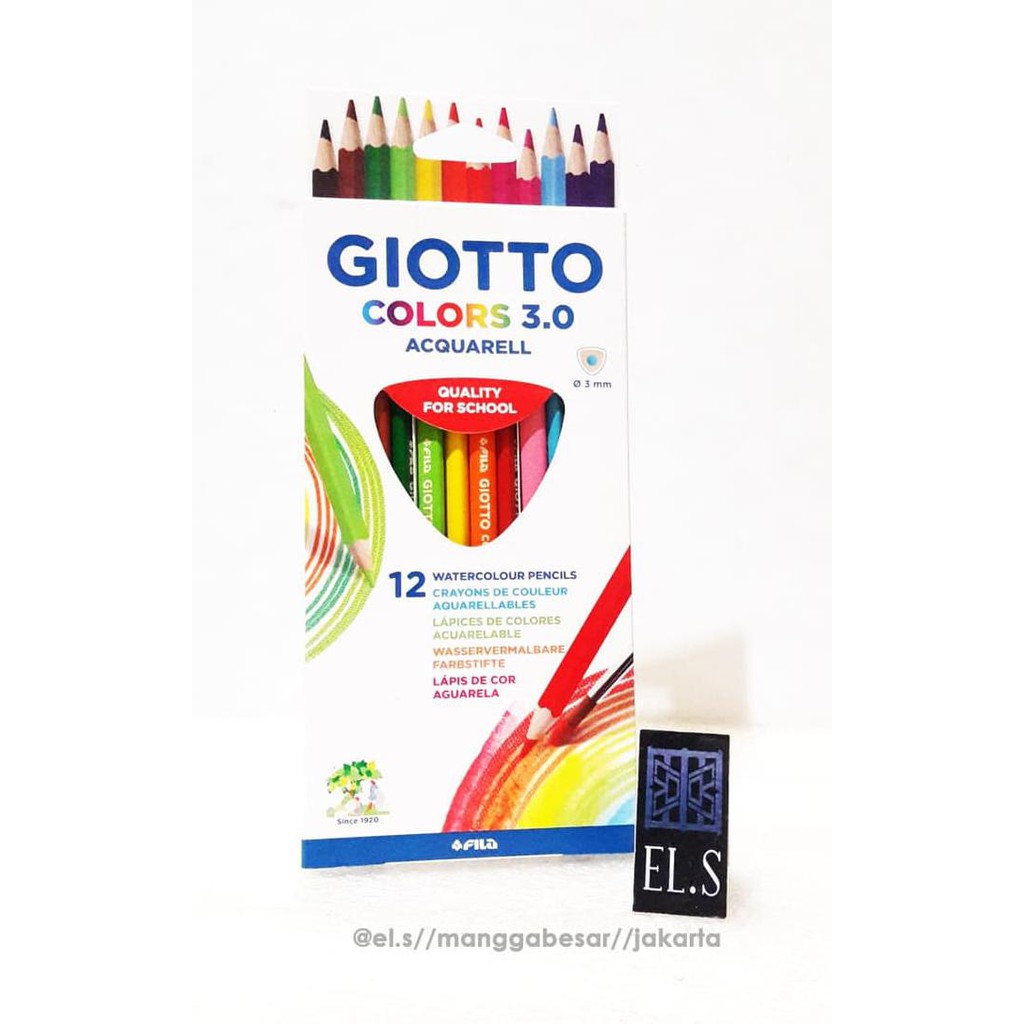 

Sale!! Giotto Colors 3.0 - 12 Warna Aquarell ( Pensil Warna ) Terbaru