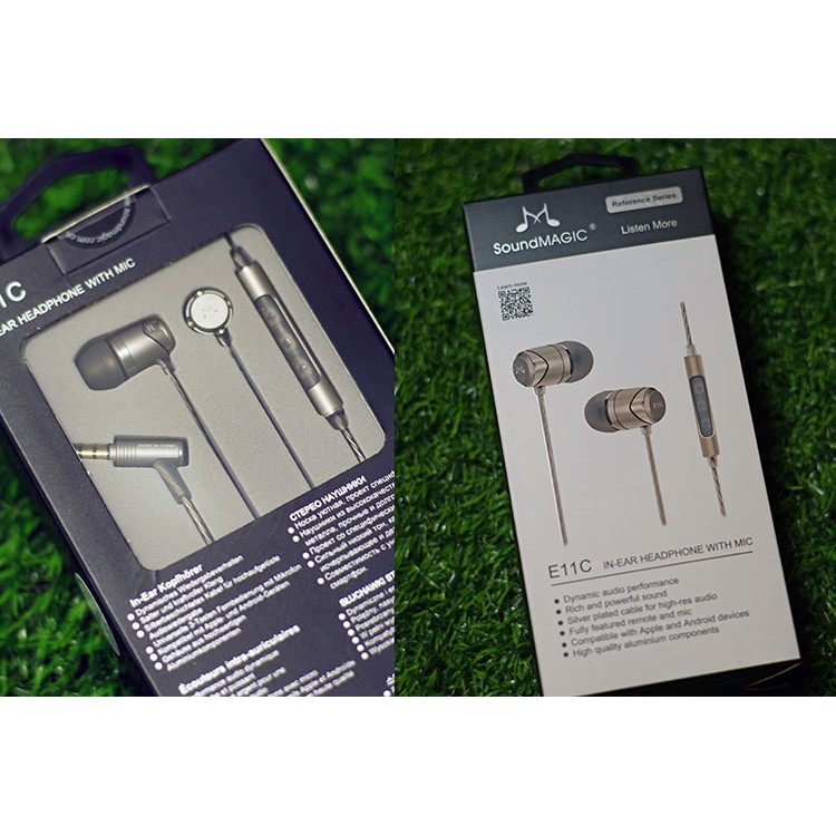 SoundMagic E11C Garansi Resmi 1 Tahun Sound Magic E11 C In Earphone With Mic + Volume Control / Headset / Handsfree Mikrofon / Earphones Microphone / Hifi Audio