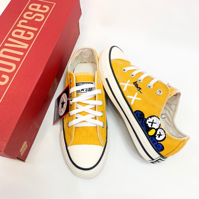 SEPATU CONVERSE CLASSIC KUNING x KAWS | MADE IN VIETNAM-1
