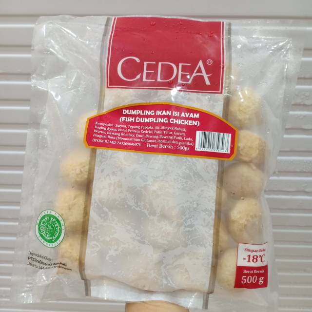 

Cedea Dumpling Ikan isi Ayam 500 gram