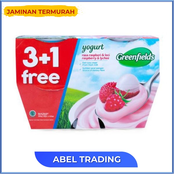 

GREENFIELDS YOGURT RASPBERRY LYCHEE 4X125Gr