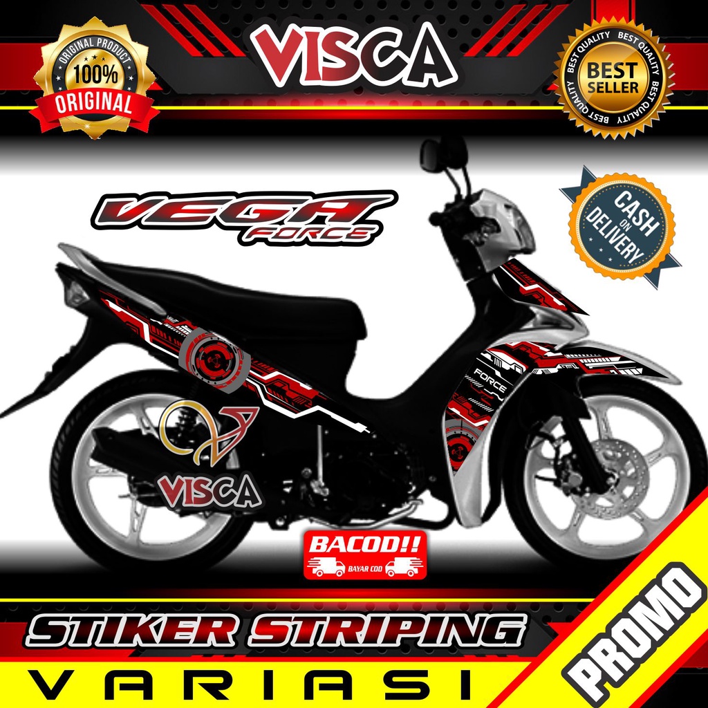Striping Vega Force - Stiker Sticker Striping Variasi Lis Yamaha Vega Force - Striping Hologram Vega