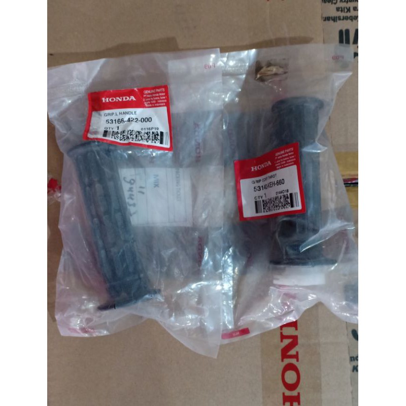 handgrip karet grib stang gL pro max satu set kanan kiri dan slongsong gas original