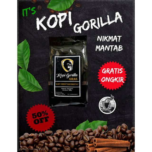 

KOPI BUBUK MURNI HITAM ARABIKA ROBUSTA NIKMAT MANTAP/KOPI GIRAS GAYO KILOAN TANPA AMPAS