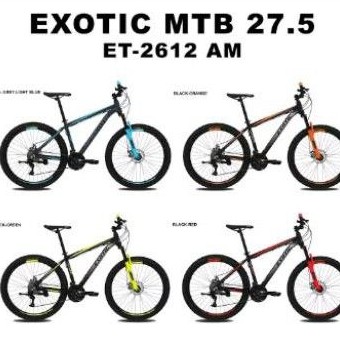 Sepeda mtb 27.5 Exotic 2612 AM alloy 27 speed