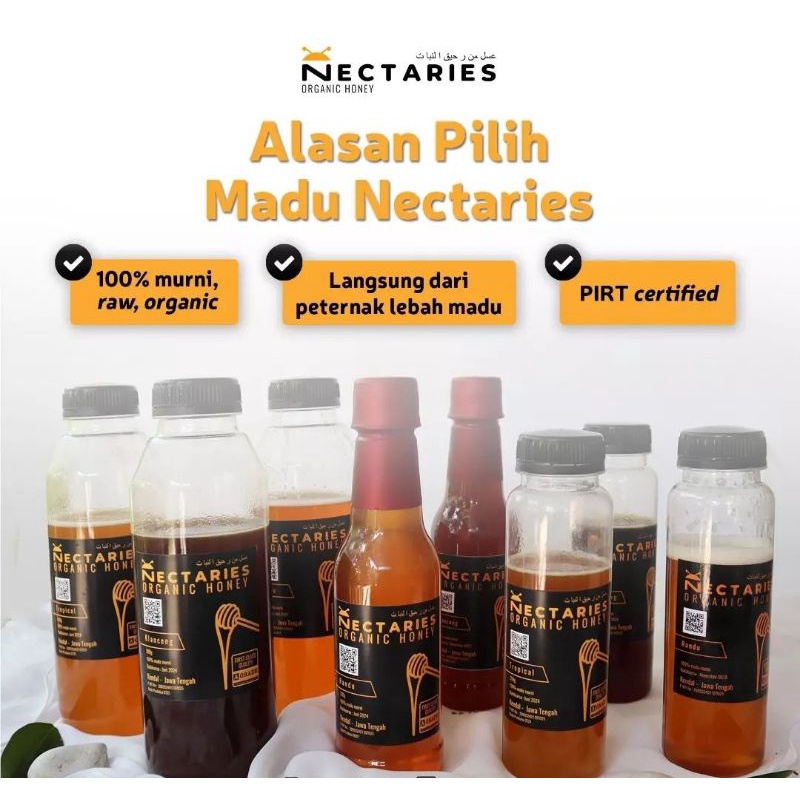 

madu Nectaries murni 100% dari nektar alami 1000gr
