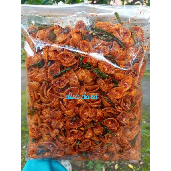 

makaroni kerang seblak kering makaroni kerang daun jeruk isi 500gr