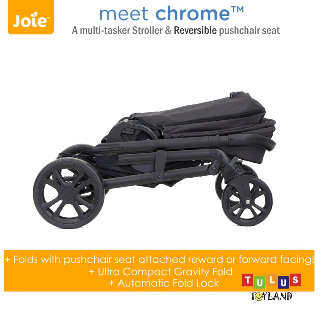 Stroller Joie Chrome Kereta Bayi Reversible Seat Pad Bisa Hadap Ibu Stroller Premium Roda Besar