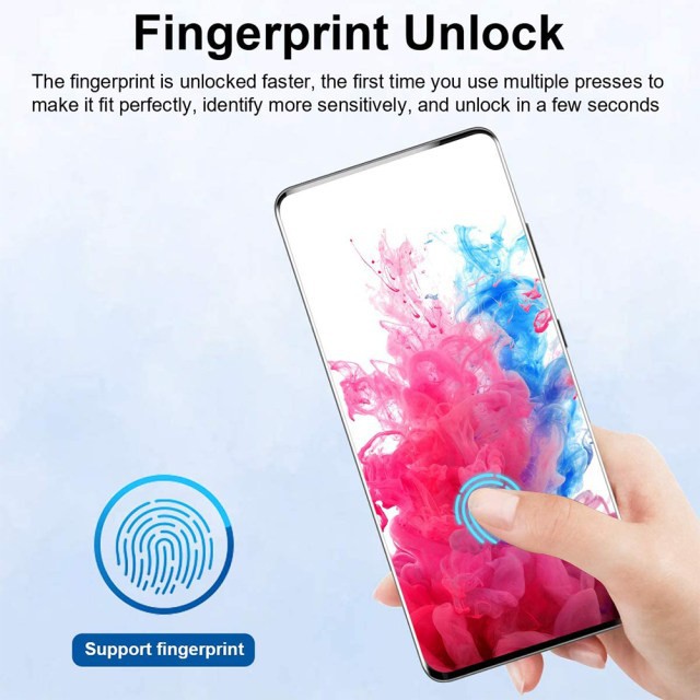 SAMSUNG S23 / S23 PLUS / S22 / S22 PLUS / S21 FE / S21 / S21 PLUS TEMPERED GLASS FULL COVER FINGERPRINT UNLOCK