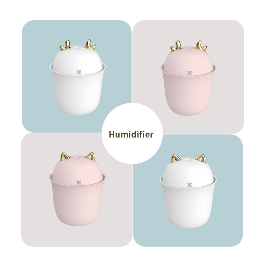 MINISO Bentuk Anak Kucing Elk Pelembab Udara Rumah Tangga Humidifier